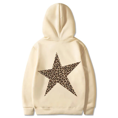 🐆⭐ Leopard Print Star Hoodie ⭐🐆