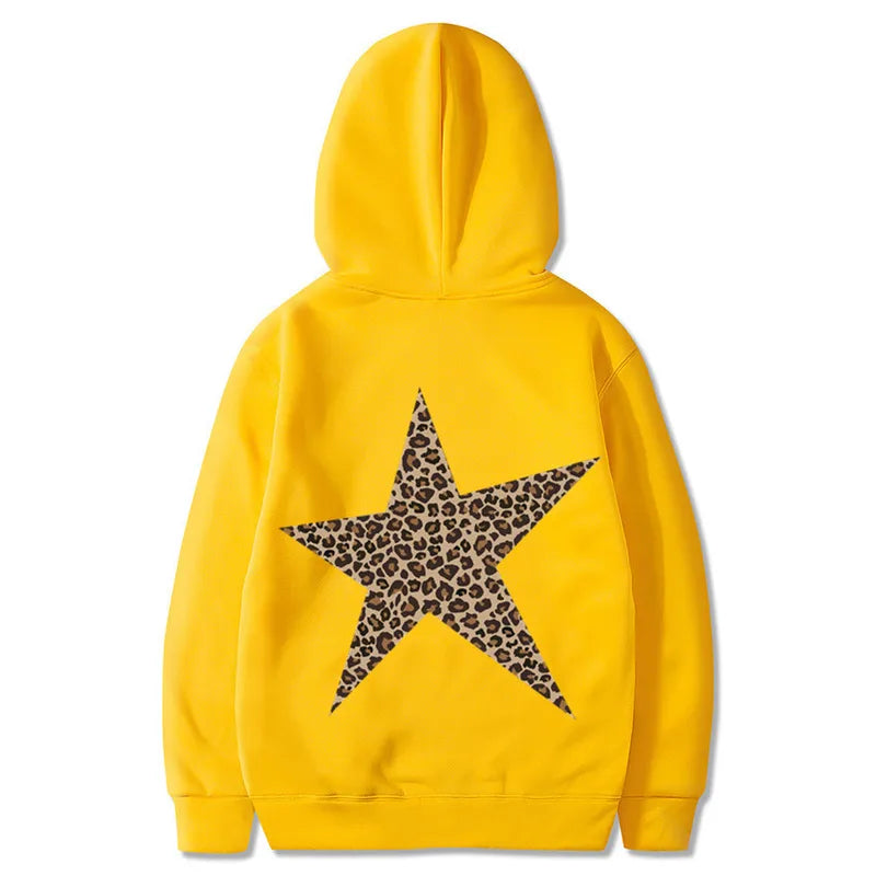 🐆⭐ Leopard Print Star Hoodie ⭐🐆