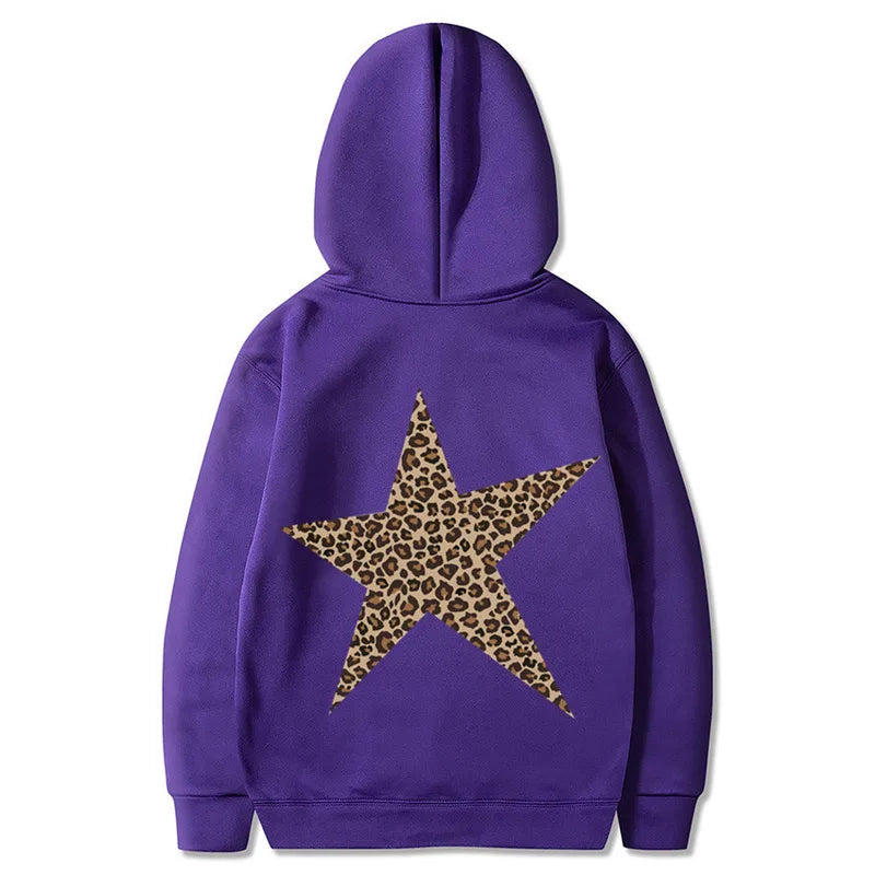 🐆⭐ Leopard Print Star Hoodie ⭐🐆