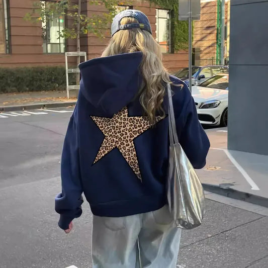🐆⭐ Leopard Print Star Hoodie ⭐🐆