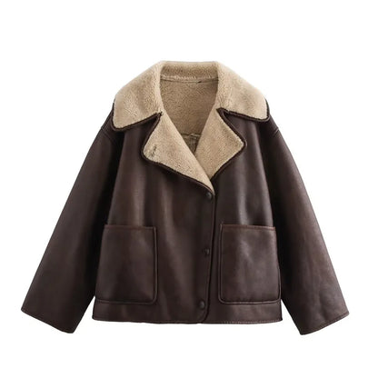 Casual Solid Colour Single Breasted Jacket