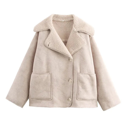 Casual Solid Colour Single Breasted Jacket