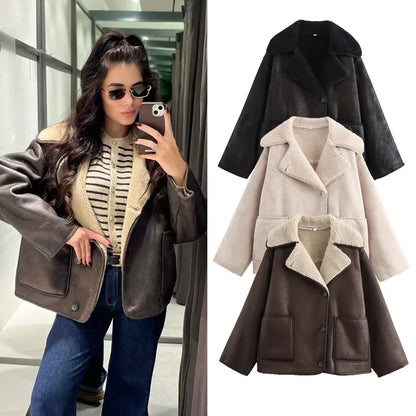 Casual Solid Colour Single Breasted Jacket