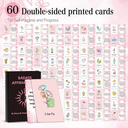 💪 60pc Double Sided Badass Affirmations Cards 💪