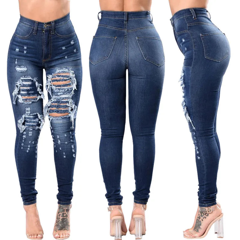 Ladies Ripped Jeans