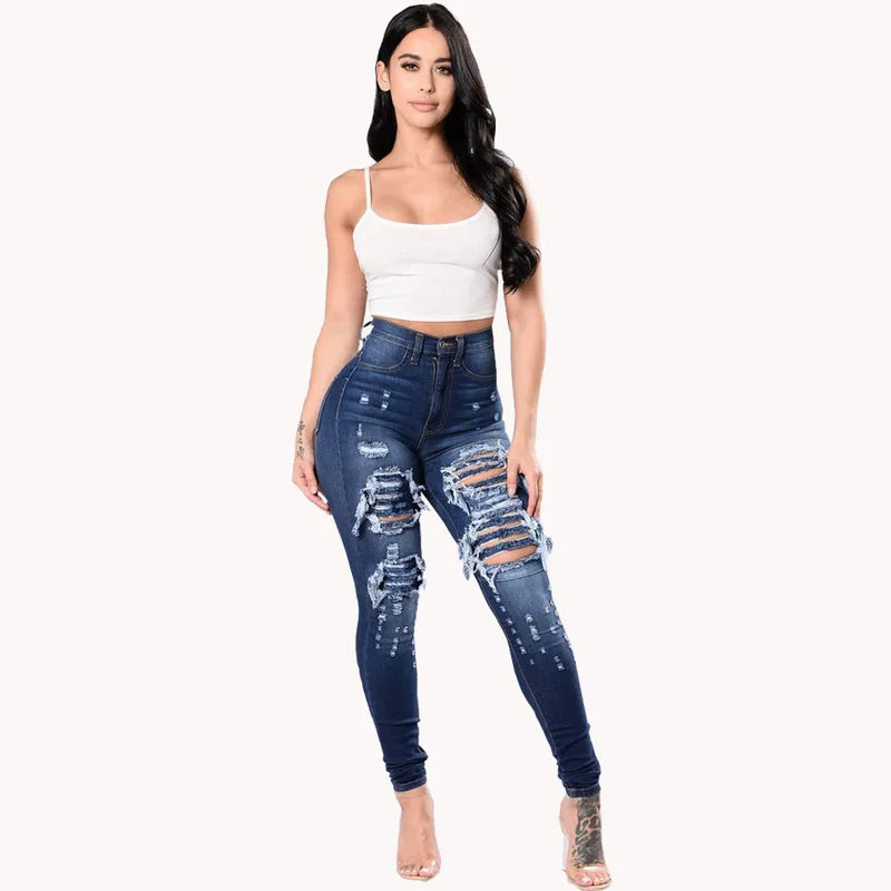 Ladies Ripped Jeans