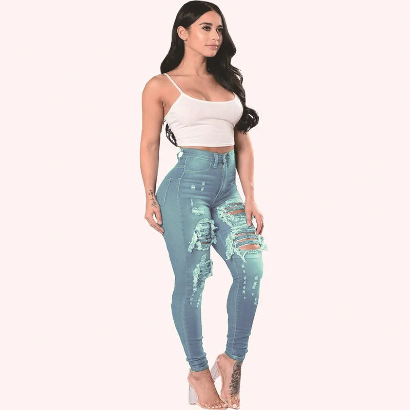 Ladies Ripped Jeans