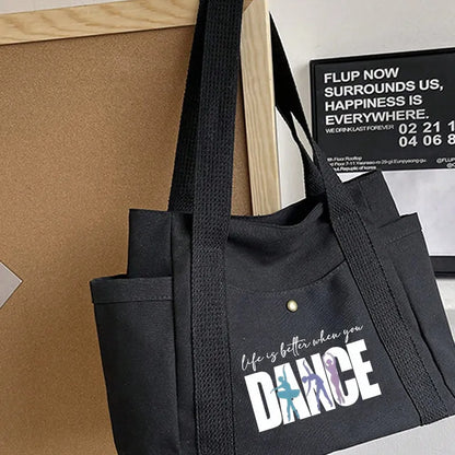 🩰 “Life Is Better When You Dance” Tote Bag Set 🩰