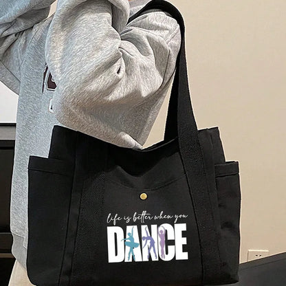 🩰 “Life Is Better When You Dance” Tote Bag Set 🩰