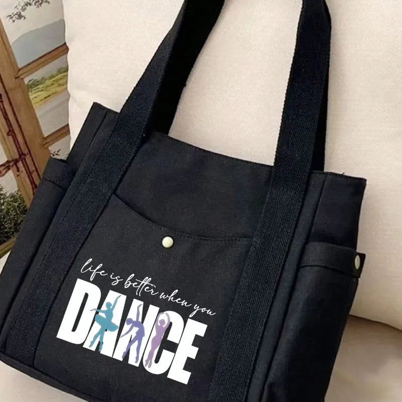 🩰 “Life Is Better When You Dance” Tote Bag Set 🩰