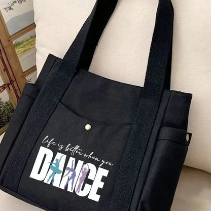 🩰 “Life Is Better When You Dance” Tote Bag Set 🩰