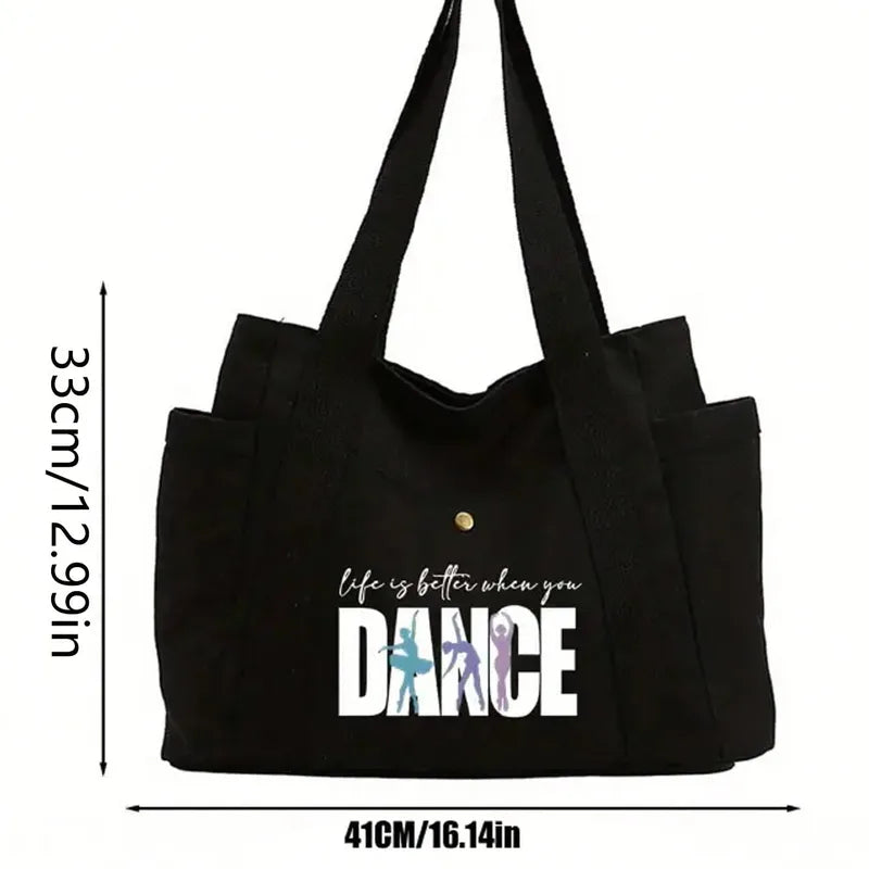 🩰 “Life Is Better When You Dance” Tote Bag Set 🩰