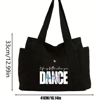 🩰 “Life Is Better When You Dance” Tote Bag Set 🩰