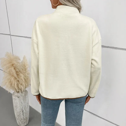 🍂 Women's Fleece Short Open Cardigan – Apricot 🍂