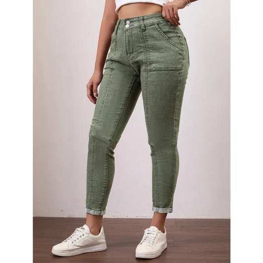 💚 Women’s Green High-Waist Jeans 💚