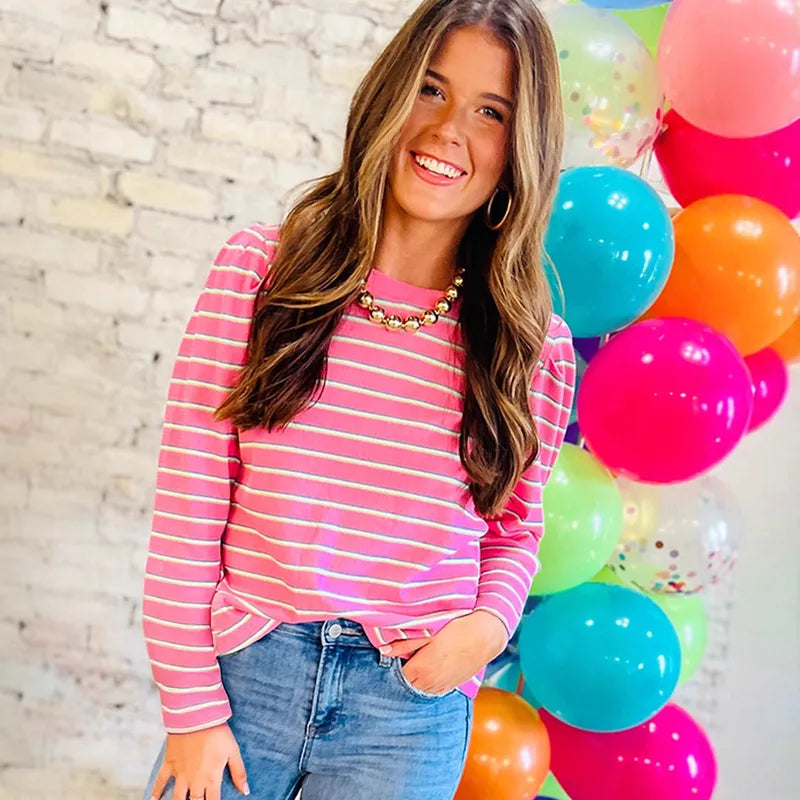 🌸 Women’s Knitted Long Sleeve Crew Neck Sweatshirt 🌸