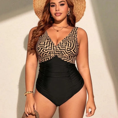🖤🌊 Black Lattice One-Piece Swimsuit 🌊🖤