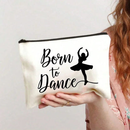 🩰 Beige “Born to Dance” Tote Bag Set 🩰