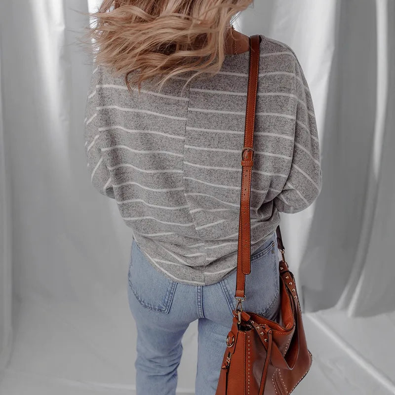 🤍 Round Neck Knitted Sweater 🤍