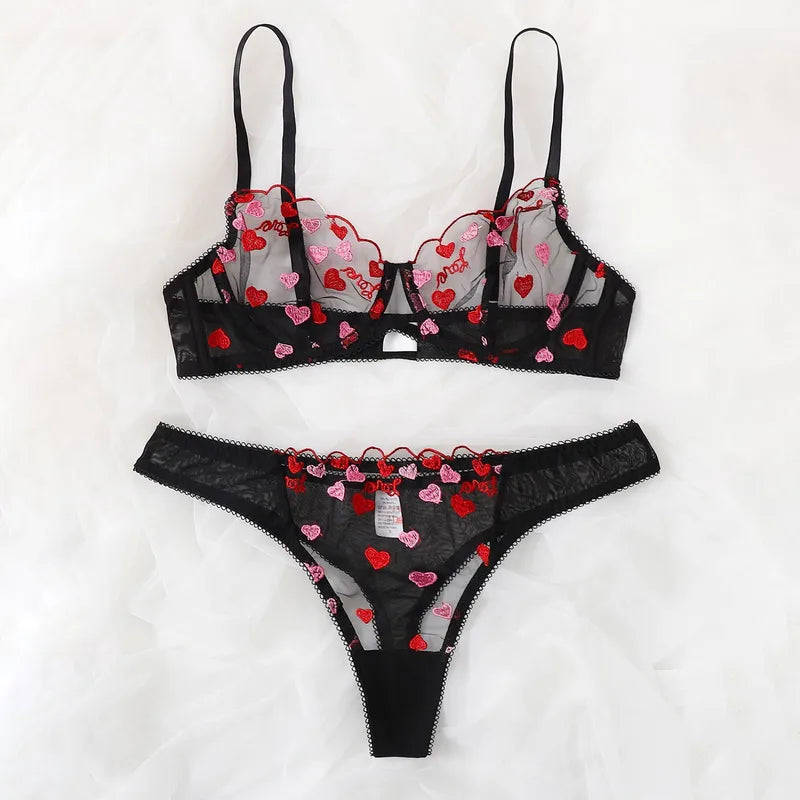 ❤️ Sexy Letter Heart Lingerie Set ❤️
