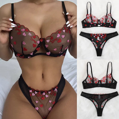 ❤️ Sexy Letter Heart Lingerie Set ❤️
