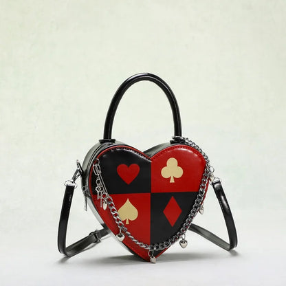 ♥️♠️ PU Leather Heart-Shaped Bag ♠️♥️