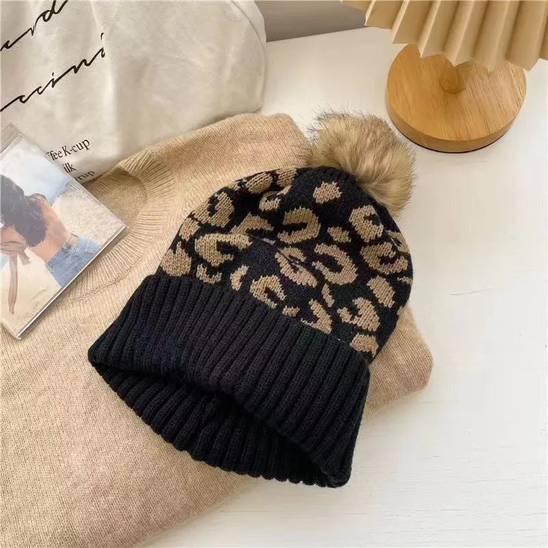 🐆 Leopard Print Bobble Hats 🐆