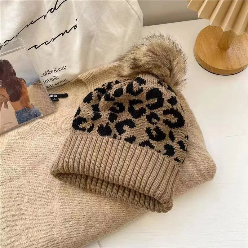 🐆 Leopard Print Bobble Hats 🐆