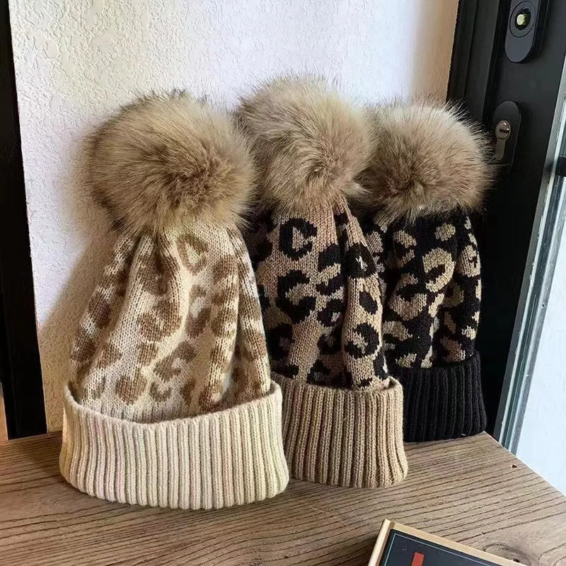 🐆 Leopard Print Bobble Hats 🐆
