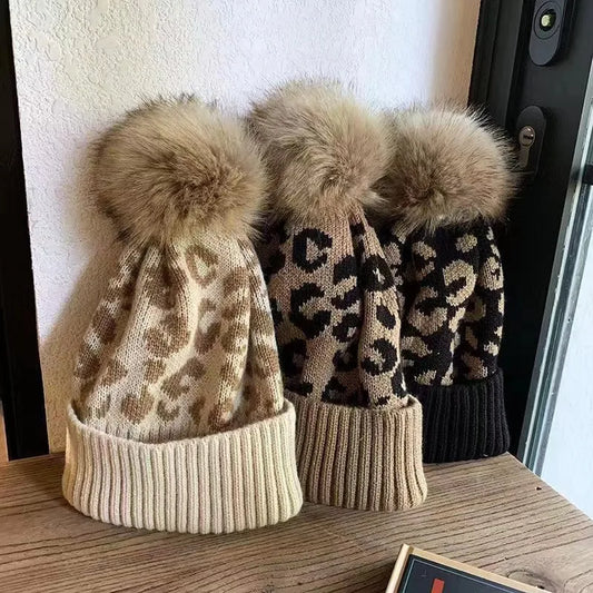 🐆 Leopard Print Bobble Hats 🐆