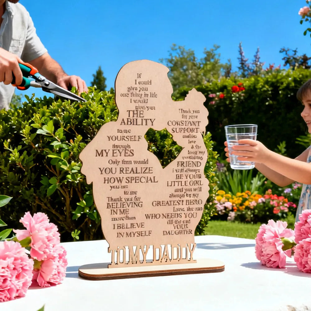 💙 Wooden Father's Day Gift - Son or Daughter 💙