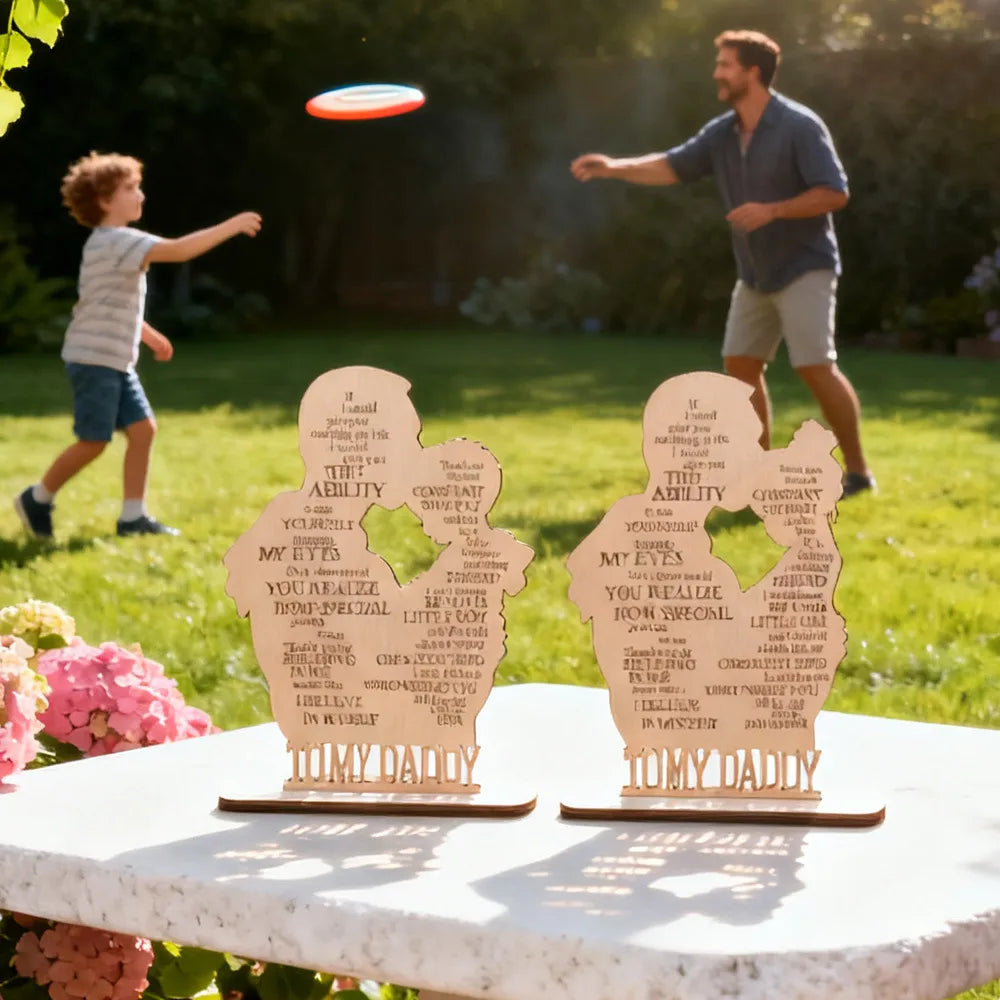💙 Wooden Father's Day Gift - Son or Daughter 💙