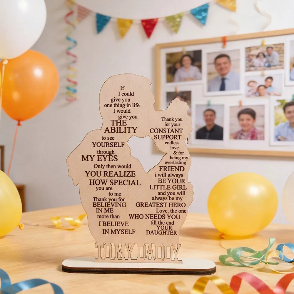 💙 Wooden Father's Day Gift - Son or Daughter 💙