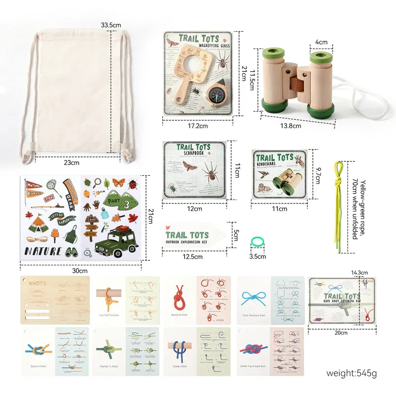🌿 Trail Tots Wooden Explorer Kit 🌿
