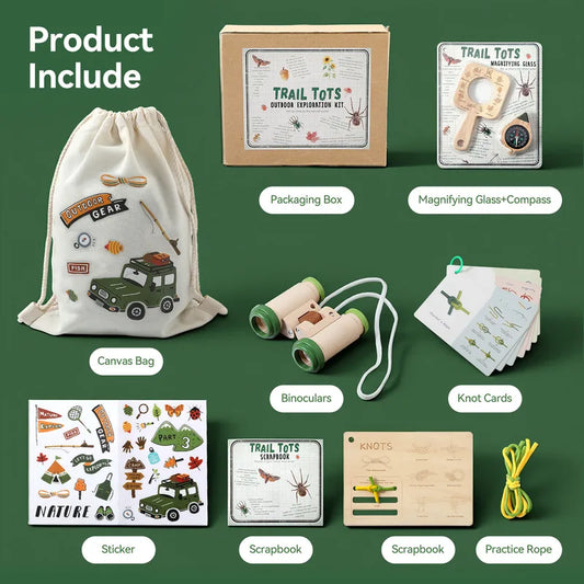 🌿 Trail Tots Wooden Explorer Kit 🌿