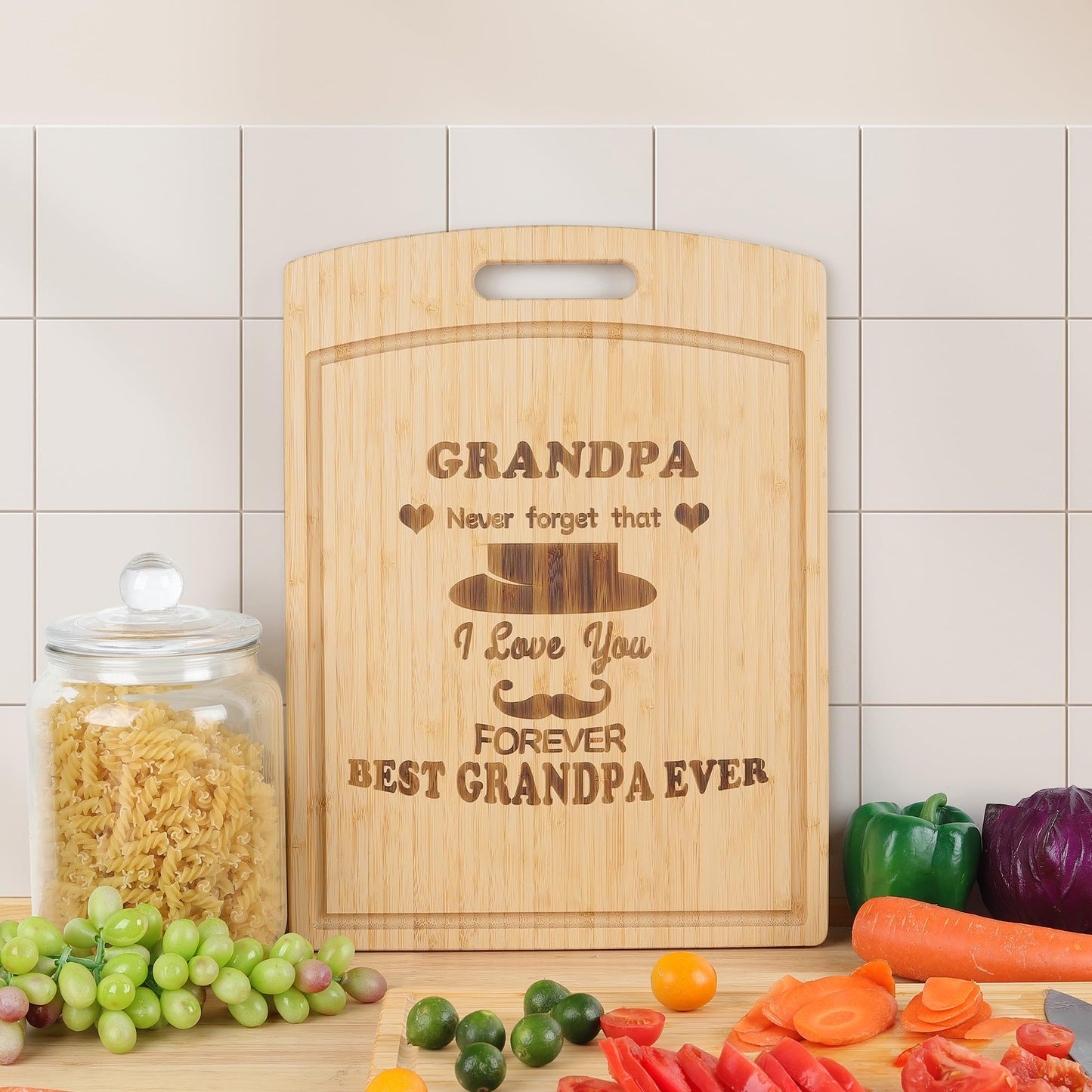 Bamboo Chopping Board For Grandpa