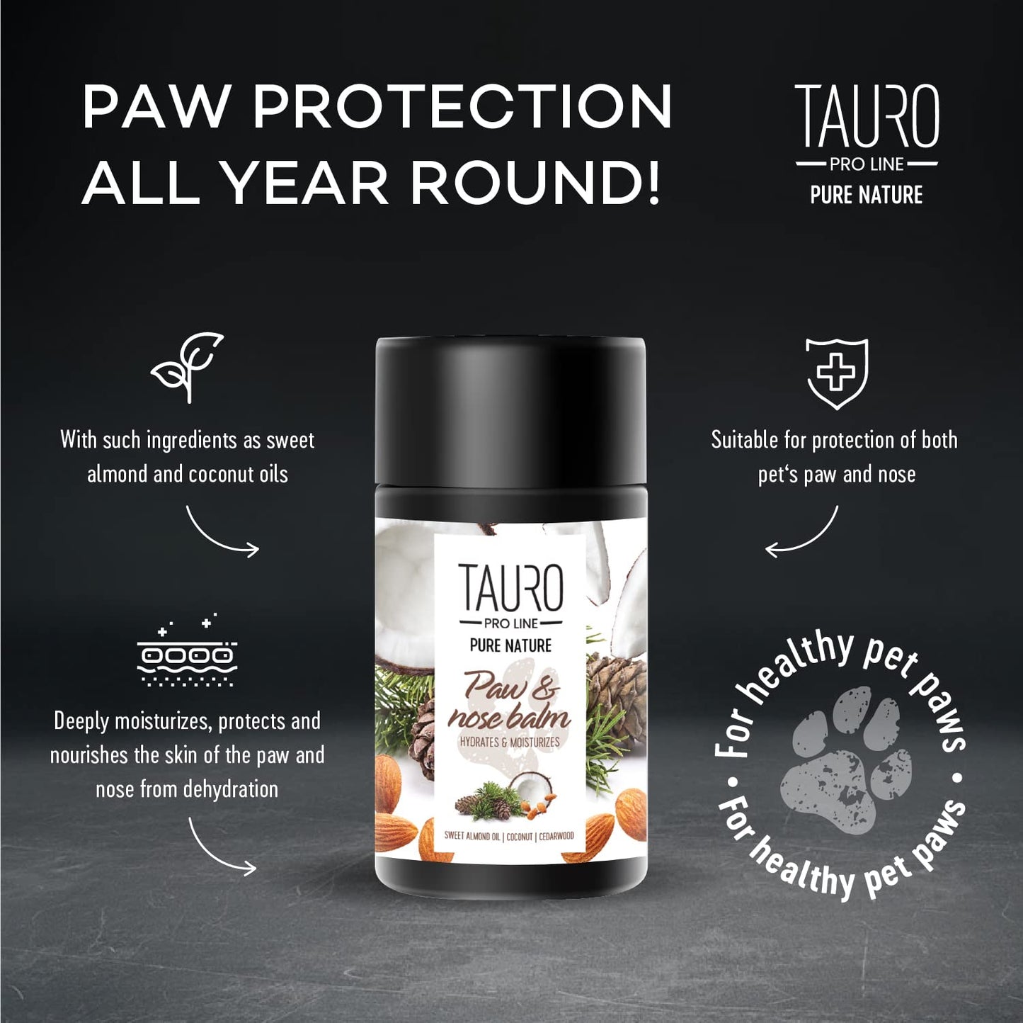 Pure Nature Dog Nose & Paw Balm - 75ml