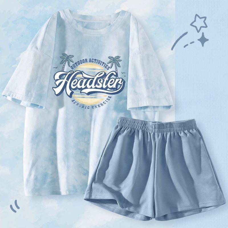 2pc Tie-Dye Loungewear for Women