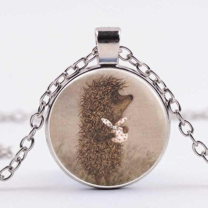 🦔 Vintage Lil' Hedgehog in the Fog Necklace 🦔