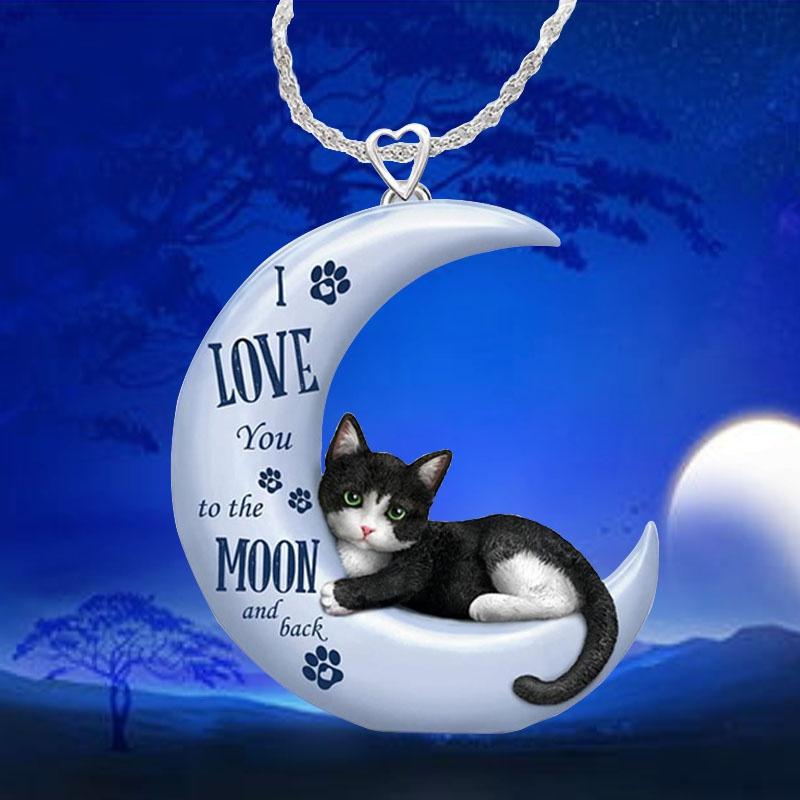Exquisite Cat On Moon Necklace