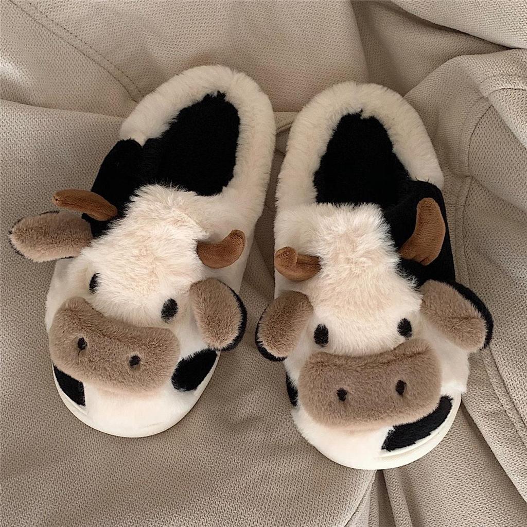 🐄 Unisex Cute Cow Head Slippers