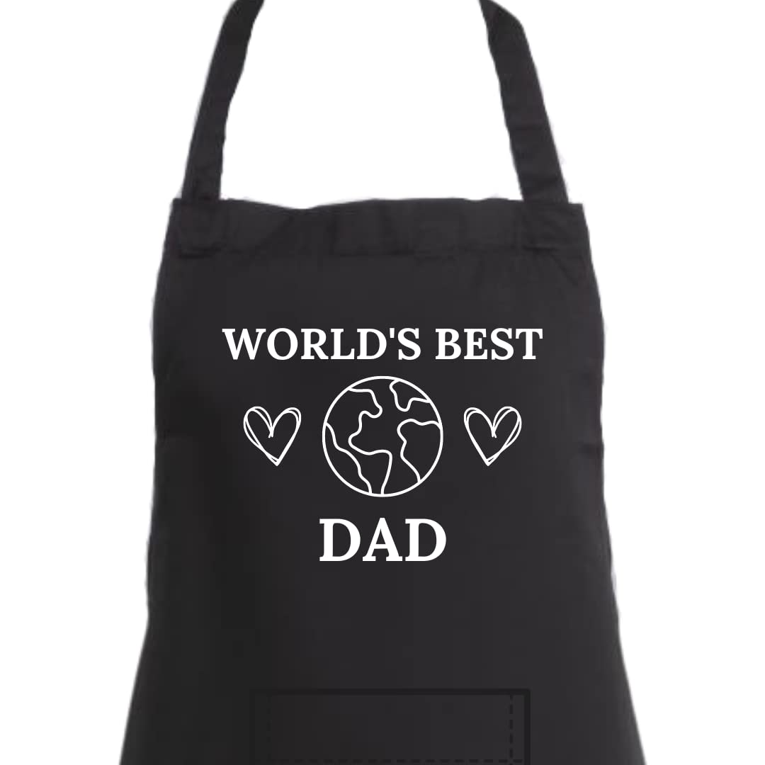 🔥 World’s Best Dad – Black BBQ Apron 🔥