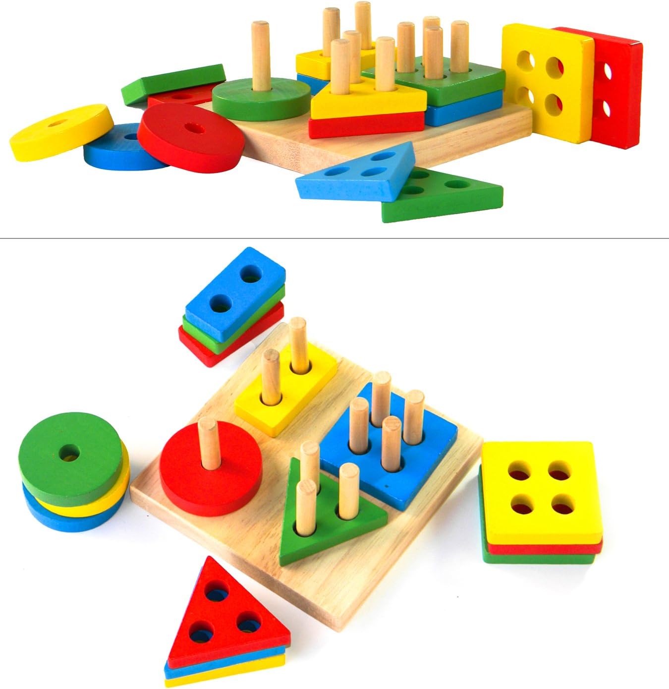 16pc Wooden Montessori Toy