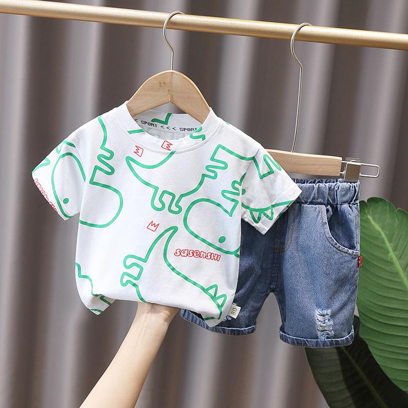 🦖 Dino Denim Shorts Sets 🦖