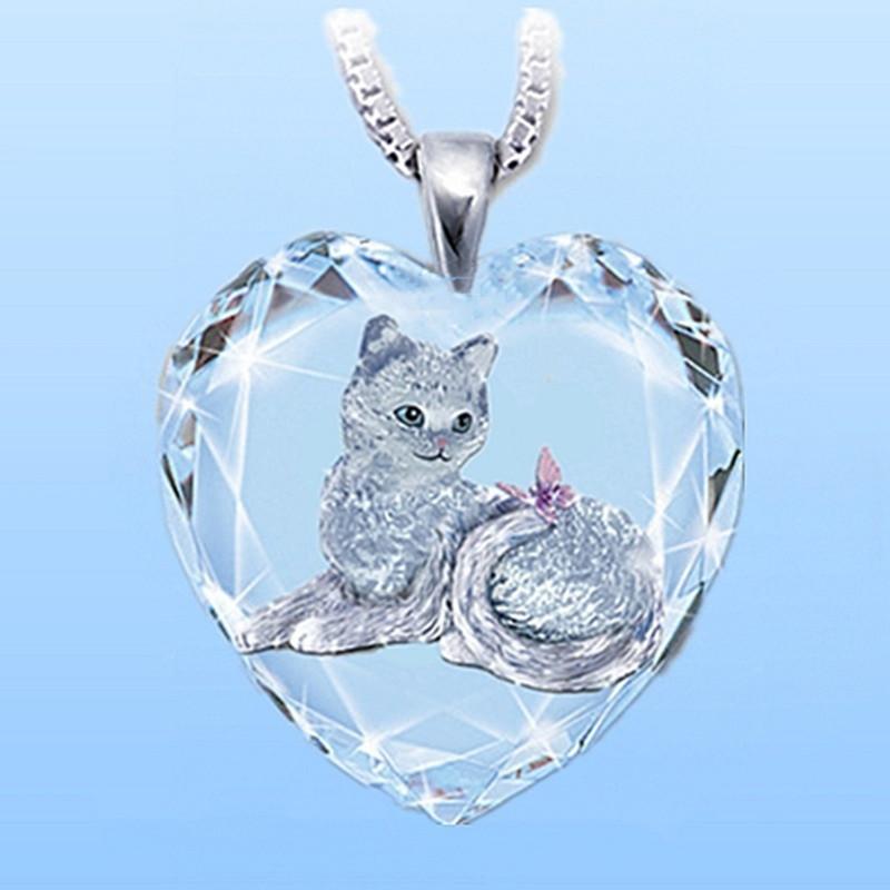 Cat Heart Necklace