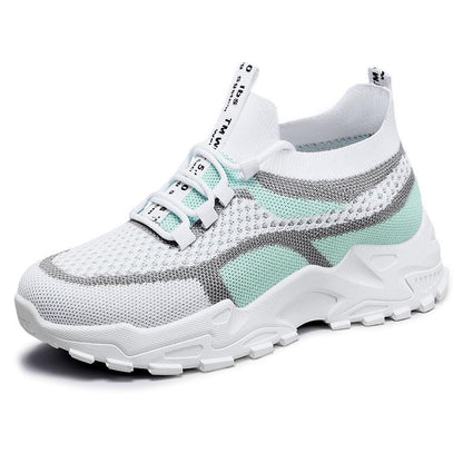 👟 Ladies Breathable Mesh Platform Trainers 👟