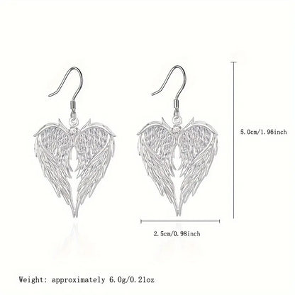 Angel Wings Necklace & Earring Set