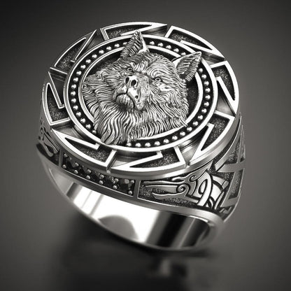 🐺 Vintage Wolf Totem Ring 🐺