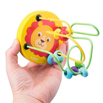 🎢 Montessori Wooden Bead Maze Roller Coaster 🎢