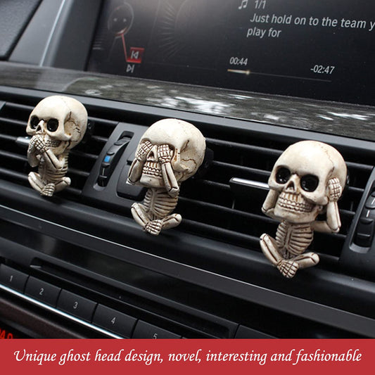 💀🚗 3pc Skull Car Fragrance Diffuser 🚗💀